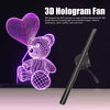 WiFi 3D Hologram Fan Multiple Control Methods 2000x224 3D Hologram Projector Custom Editing for Advertising for Store