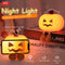 Pumpkin Night Light Cute Soft Silicone Safe Lamp Decorations Timing Dimmable Bedside Decor Kids Babies Halloween Gifts