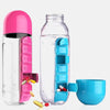 2-in-1 Water Bottle with Pill Organizer – Stay Hydrated and Never Miss a Dose On the Go