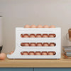 4 Tiers Egg Holder for Fridge， Automatic Egg Rolling Rack, 30 Eggs Storage Rack, Egg Distributor for Refrigerator, Egg Storage
