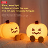 Pumpkin Night Light Cute Soft Silicone Safe Lamp Decorations Timing Dimmable Bedside Decor Kids Babies Halloween Gifts
