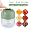 Efficient and Convenient Powerful Portable Garlic Chopper - Compact Mini Kitchen Gadget with 250ml Capacity - Handy USB Food Pro