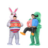 T REX  Dinosaur Series Alien Rabbit Inflatable Clothing Mascot Anime Character Cosplay Adult Cartoon Funny Set
