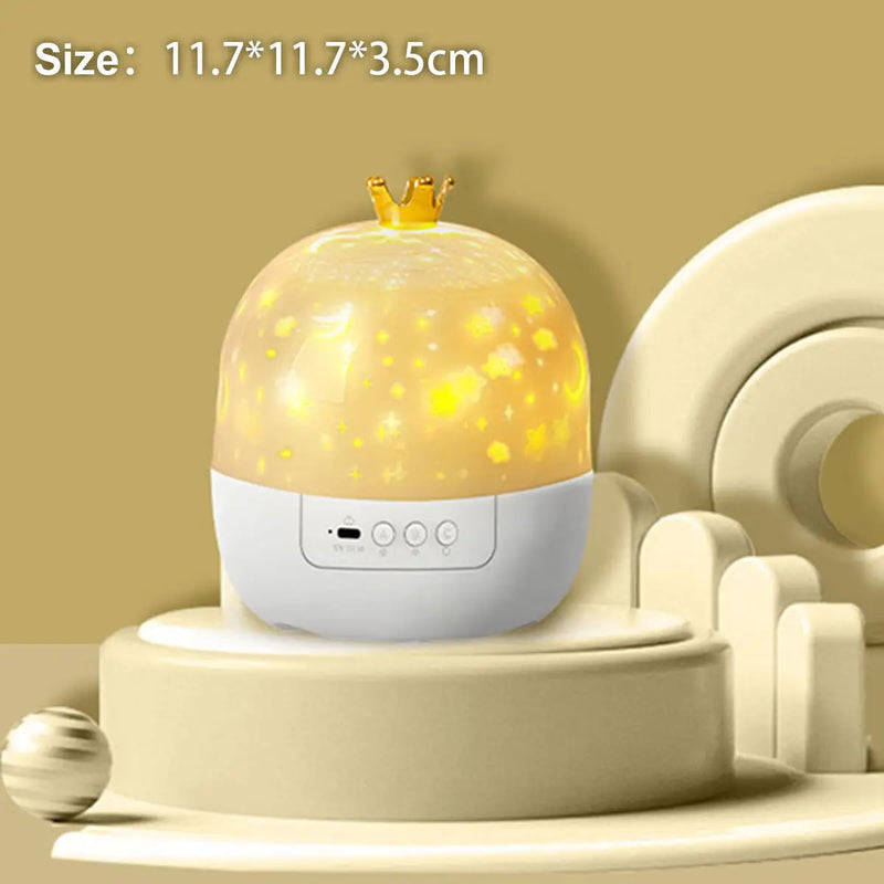 Crown Galaxy Projector 21 In 1 Light Lamp Night For Kids Usb Powered Led Decoration Toddler Projection Atmosphere Happy Birthday